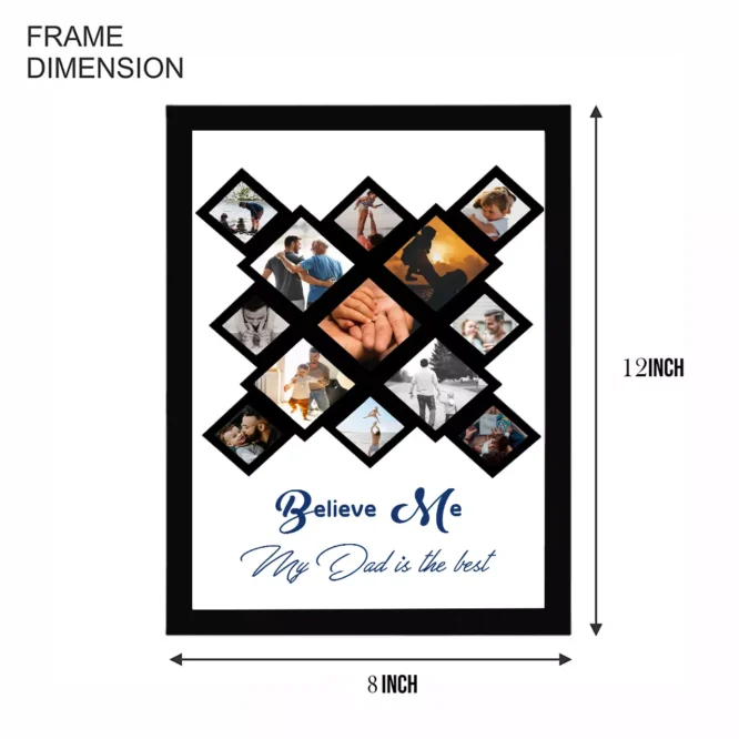 Customized My Dad Best Collage Frame - Image 2